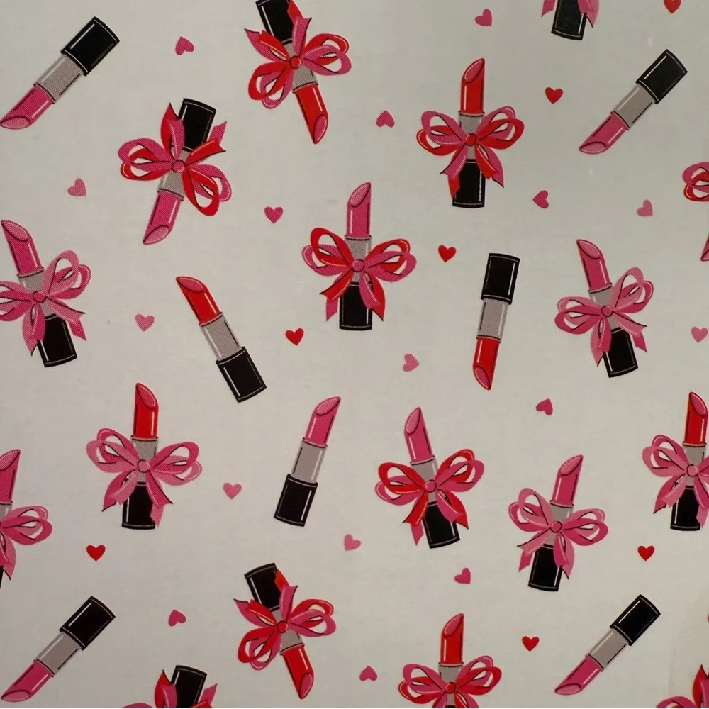 Betsey Johnson NWT Classic Betsey Lipstick Design Peva Shower Curtain Liner